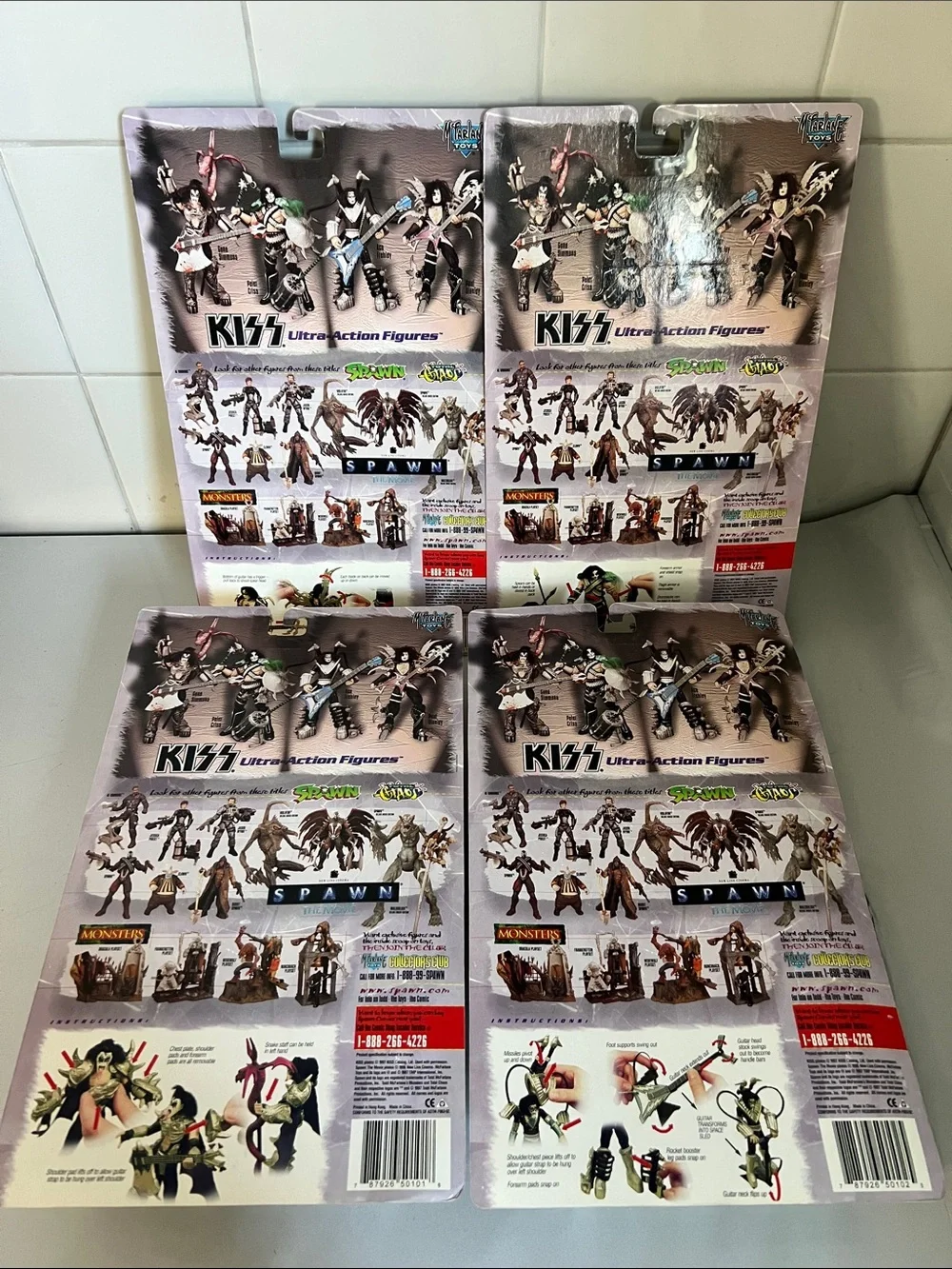 KISS Ultra Action Figures LP Set/4 Sealed/Mint 1997